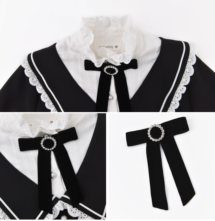 The Nameless Girl Vintage Classsic High Collar Lolita OP Dress