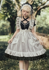XingWeiMian -Sweet Maid- Lolita OP Dress, Apron and Headband
