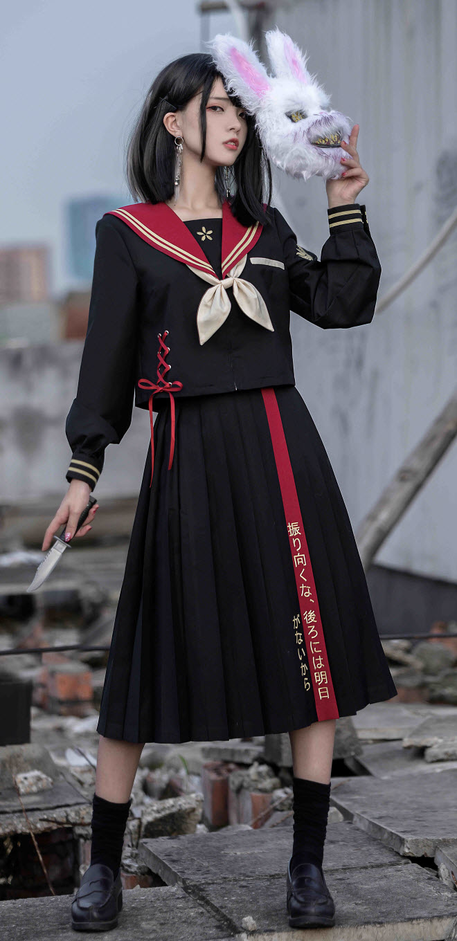 The Sailor Dragon Sailor Lolita Top Wear and Skirt