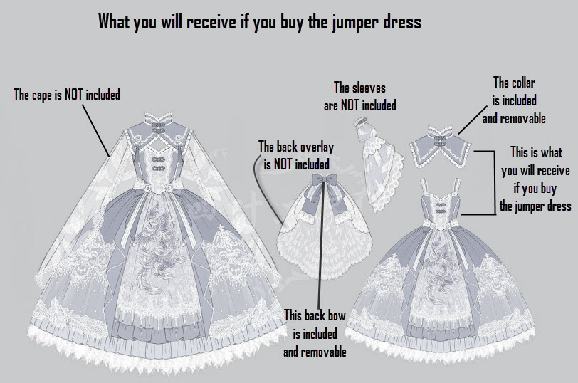 Yotsuba -Phoenix's Plume- Qi Lolita Jumper Dress