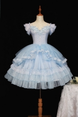 LeFluor -Elegant June- Vintage Classic Lolita Jumper Dress