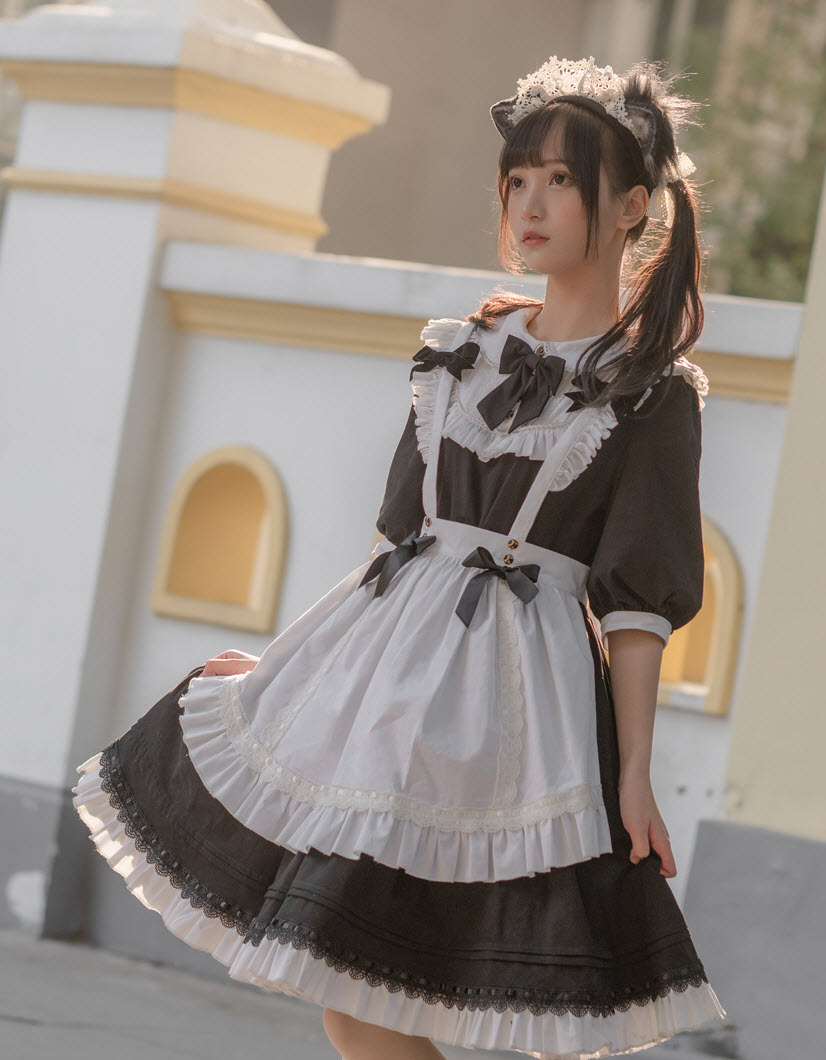 Afternoon Tea Time Lolita OP Dress and Apron