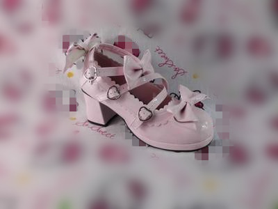 Glossy pink & 6.3cm heel + 1cm platform