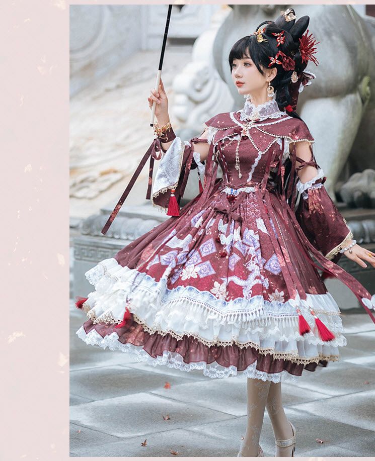 Bramble Rose -The Dragon from Ancient East- Qi Lolita JSK Version I