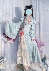 The Ancient Cyan Bird Qi Lolita OP Dress