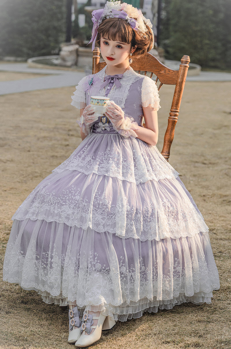 Miss Point -A Glimpse of You- Tiered Lolita OP Dress