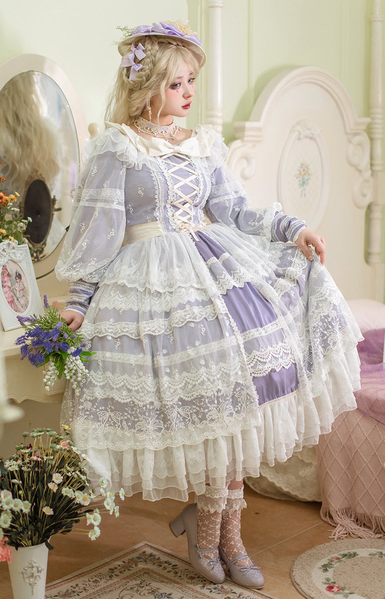 Miss Point -A Glimpse of You- Open Front Lolita OP Dress