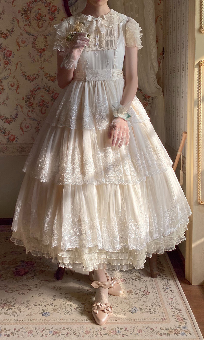 Miss Point -A Glimpse of You- Tiered Lolita OP Dress