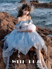 WithPuji -The Princess from Deep Sea- Lolita Jumper Dress Set