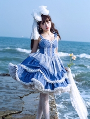 WithPuji -The Daughter of the Sea- Vintage Classic Lolita Jumper Dress
