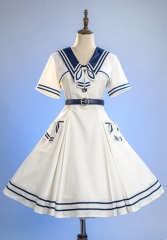 Doris Night -Corlobacoo- Sailor Lolita Jumper Dress