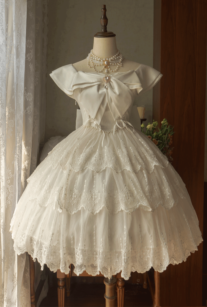 Our Romantic Wedding Vintage Classic Lolita OP Dress Set