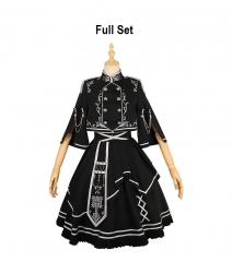 The Defender of the Princess Military Lolita Top Wear and Skirt Set