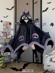 Luna's Journey -The Sleeping Bat- Gothic Halloween Lolita Cloak and Matching Trousers
