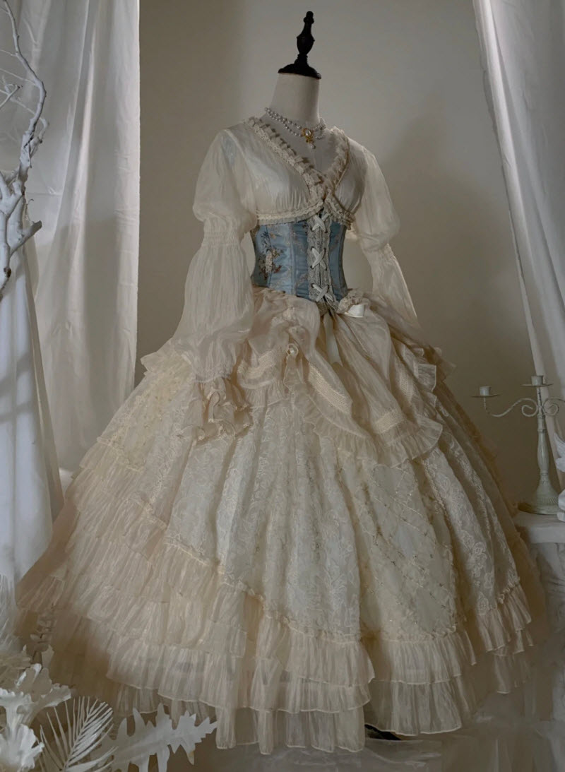 Lady's Back Garden Vintage Classic Lolita OP Dress Set
