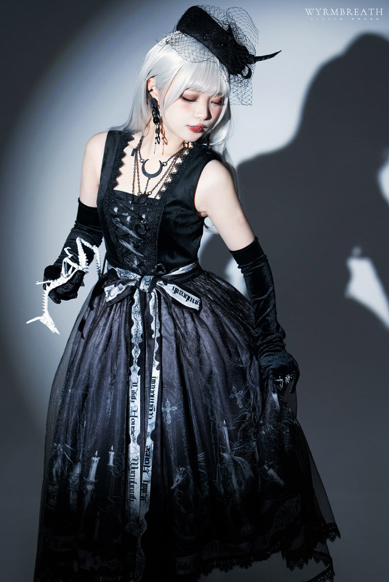 LilithHouse -Wyrm Breath- Gothic Lolita Jumper Dress