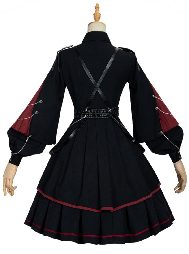 ChunLu -The Personification of Justice- Military Lolita OP Dress Set