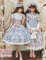 Angel's Heart -Bear's Gift Box- Lolita OP Dress, Jumper Dress, Blouse and Skirt