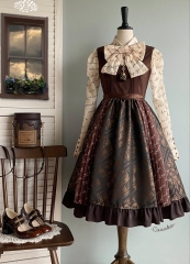 Pink UP Lolita -Chocolate- High Waist Lolita JSK