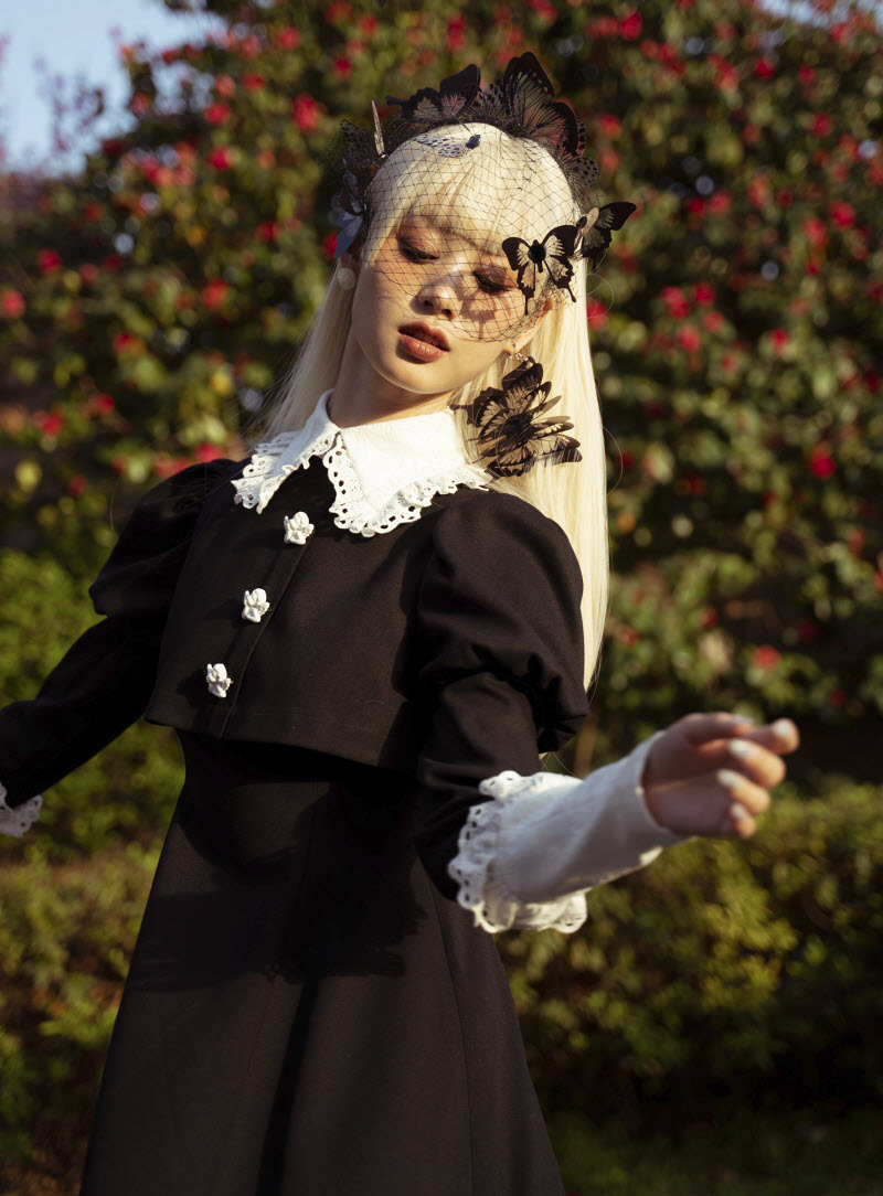PrettyRockBaby -The Girl in the Manor- Lolita OP Dress (Angel Buttons ...