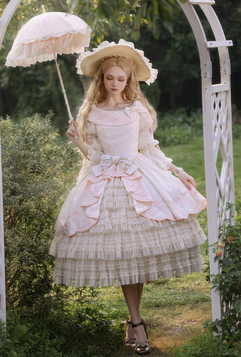 Sakya Lolita -Embroidered Flores Convallariae- Classic Lolita Underskirt