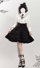 Roses Bloom at Night Lolita Blouse and Skirt
