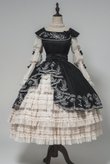 Sakya Lolita -Embroidered Flores Convallariae- Classic Lolita Dress