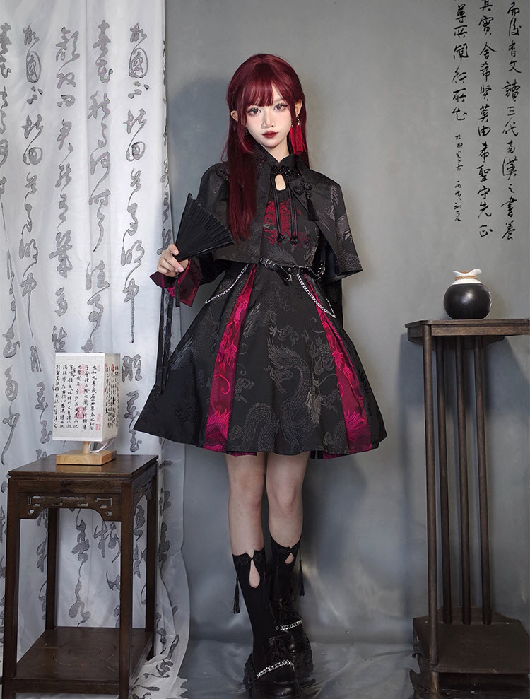 CastleToo -Kirin Steps on Mountains and Rivers- Qi Lolita OP Dress and ...