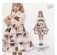 ChokerRabbit -Let's Be A Cat- Tiered Lolita Jumper Dress