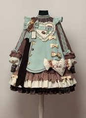 SakuraLolita -The Happiness Brought by Chocolate- Lolita OP Dress and Apron Set