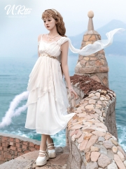 Urtto -The Falling Moonlight- Vintage Classic Lolita Jumper Dress Set