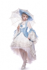 Yupbro -Trip To Riparbella- "Blue Color" Lolita Jumper Dress Set