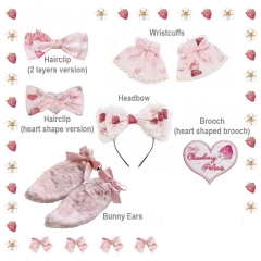 Bunny Loves Strawberry Sweet Lolita Accessories