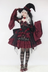 The Rose Witch Gothic Lolita Top Wear and Jumper Dress Set