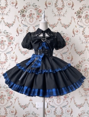 Alice Girl -Little Cool Girl- Goithic Steampunk Lolita Jumper Dress