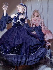 ZJ Story -Stars of Atlantis- Vintage Classic Lolita Top Wear and Skirt Set