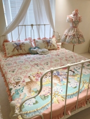 Dark Star Island -Cat Fantasy Land- Sweet Lolita Bedclothes