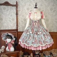 Alice Girl -Wall of Bear Dolls- Sweet Lolita Corset JSK