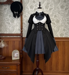 Alice Girl -Detective's Memories- Vintage Gothic Lolita OP Dress and Corset