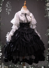 Bramble Rose -The Legend of the Black Rose- Gothic Lolita Dress Set