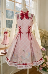 Nikki Tomorrow -Bloom Poetry- Lolita Jumper Dress and Its Matching Blouse