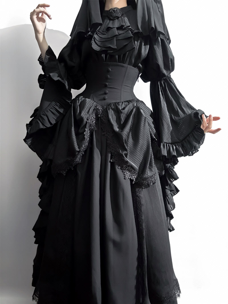 The Sleepwalking Puppet Gothic Lolita Skirt Short Version