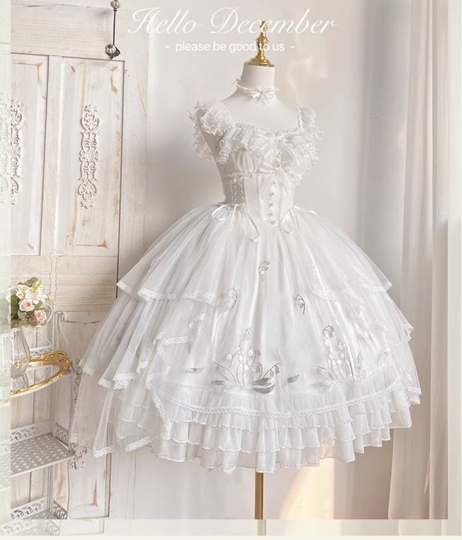 Love is Approaching Vintage Classic Lolita Jumper Dress