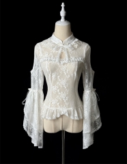 Alice Girl -The Whispers of the Butterfly- Qi Lolita Blouse