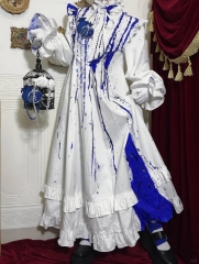 The Bloody Princess Halloween Gothic Lolita Removable Long Sleeveless OP Dress