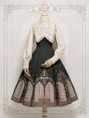 Avenue Denfer -Sacred Stained Glass- Vintage Gothic Lolita OP Dress