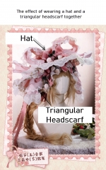 Bramble Rose -Strawberry Eden- Vintage Classic Lolita Headdresses