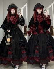Evegie -Baroness Ravenna- Velvet Version Ouji Blouse, Cape and Skirt (thick/velvet version)